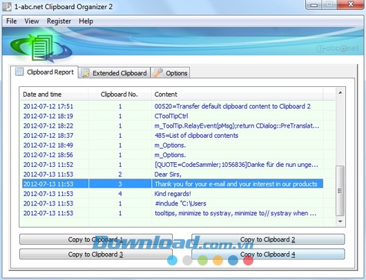 1-abc.net Clipboard Organizer