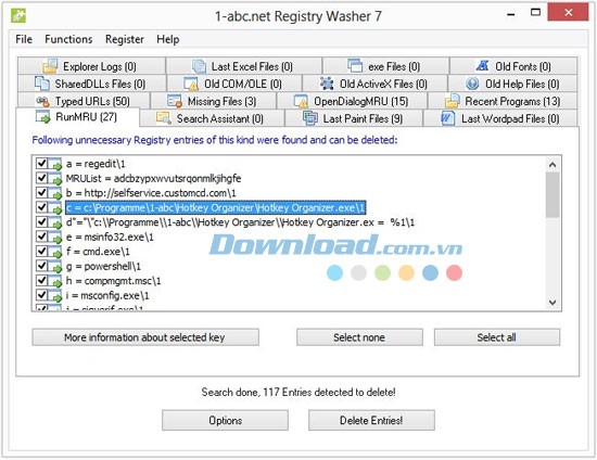 1-abc.net Registry Washer