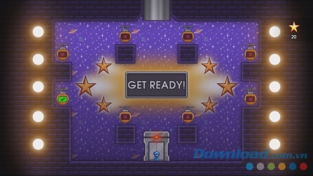 Luôn ở trong trạng thái sẵn sàng khi chơi game hành động 10 Second Ninja X cho máy tính