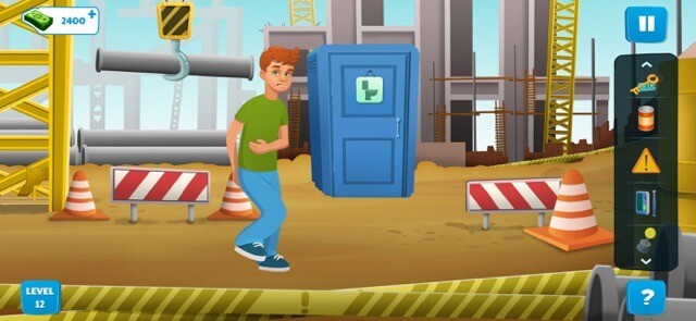 Giúp nhân vật tìm chìa khóa để vào toilet trong game 100 Doors Escape: Let me In!
