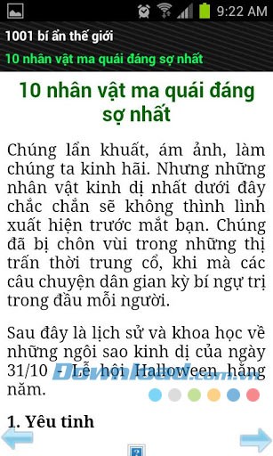 1001 bí ẩn của thế giới for Android