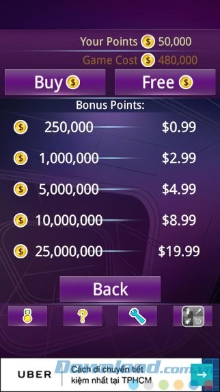 Mua gói IAP mất phí