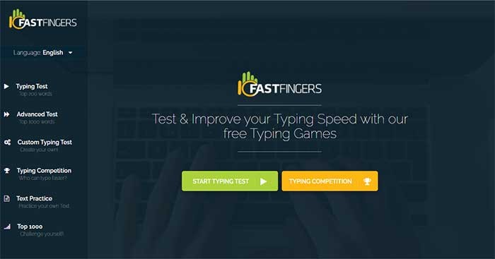10fastfingers là trang web giúp kiểm tra và cải thiện tốc độ đánh máy của bạn