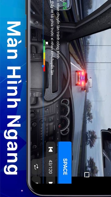 Giao diện màn hình ngang