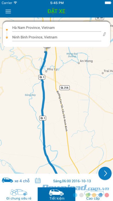 Đặt xe nhanh chóng, tin cậy với 123Xe