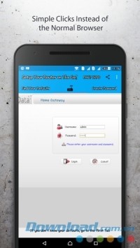 Giao diện 192.168.1.1 Router Admin Setup cho Android