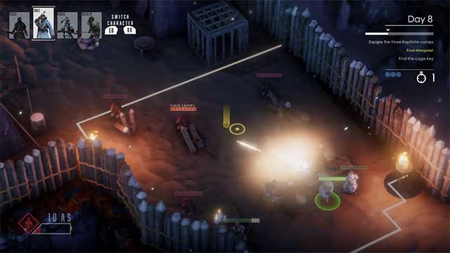 Du hành qua các địa điểm khác nhau để tìm trang bị mới cho các nhân vật