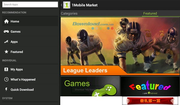 1Mobile Market for Android