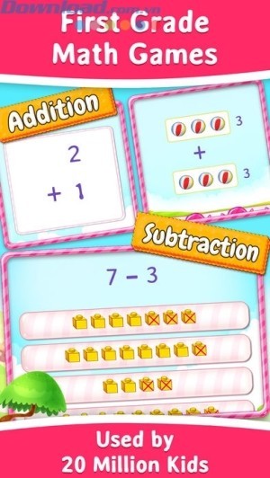 Phần mềm bé học toán vui vẻ cho trẻ từ 6 đến 8 tuổi