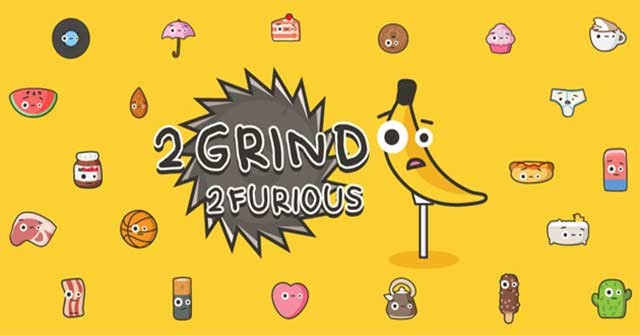 Bắn các loại đồ ăn siêu dễ thương lên bầu trời để thu thập vàng trong 2 Grind 2 Furious