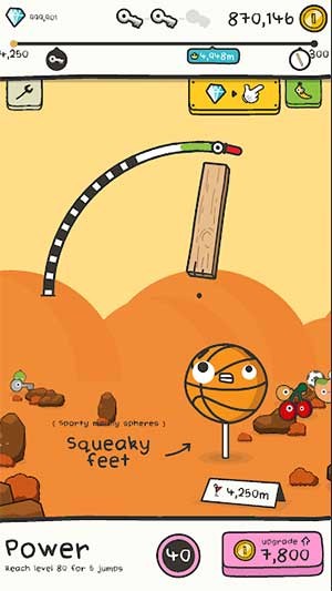 Tìm cách ném nhân vật lên cao nhất có thể