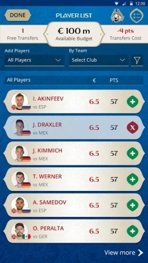 chọn cầu thủ phù hợp để đưa vào sân