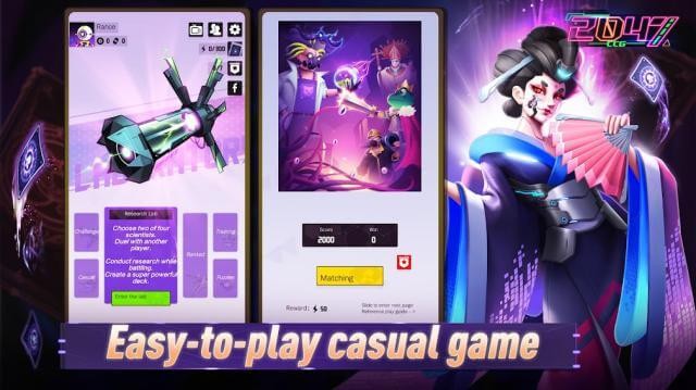 2047 CCG là một game thẻ bài casual dễ chơi