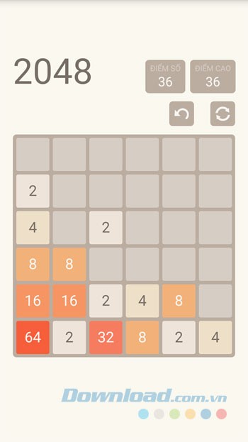 Chơi game 2048