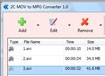 2C MOV to MPG Converter