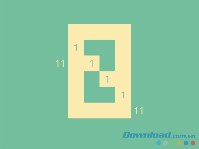 Cố gắng tô màn hình thành một màu thuần trong game trí tuệ miễn phí cho Windows Phone và máy tính 2Colors