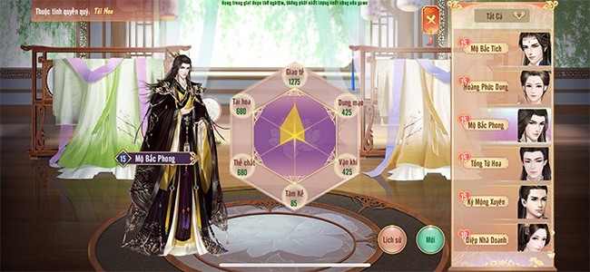 Gia tăng các chỉ số thuộc tính nhân vật