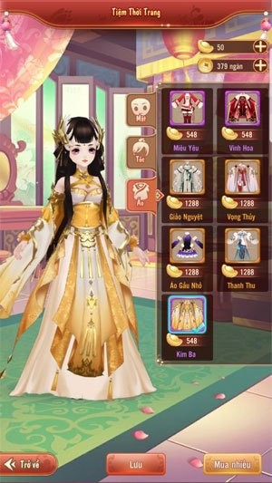 Hình ảnh phi tần xinh đẹp trong game cung đấu