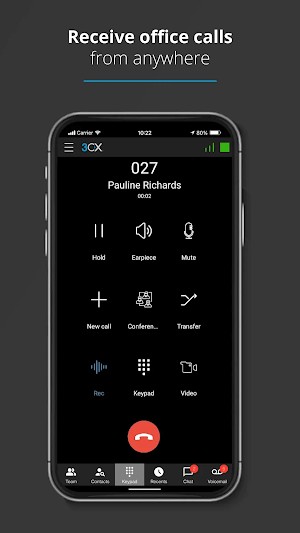 3CX cho phép bạn nhận các cuộc gọi văn phòng ở mọi lúc, mọi nơi