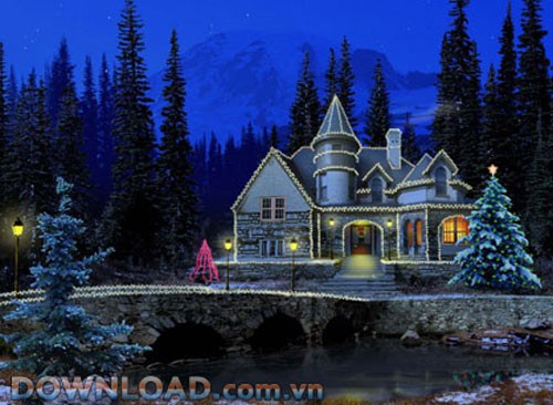 3D Christmas Cottage Screensaver
