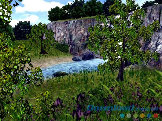 3D Living Waterfall Screensaver