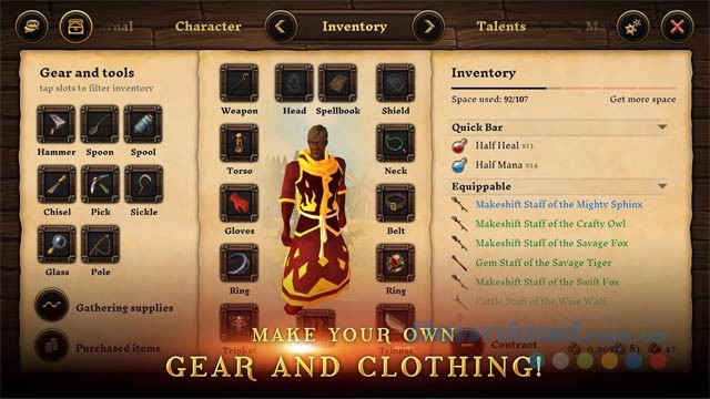 Chế tạo trang bị và quần áo