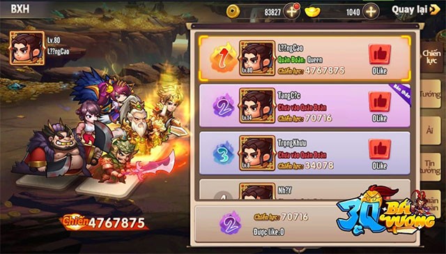 Game chiến thuật thẻ tướng Tam Quốc