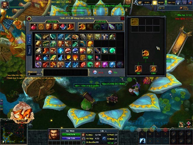 Giao diện chính game 3Q Củ Hành