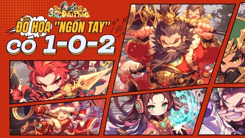 Đồ họa “ngón tay” có 1-0-2 với tạo hình các tướng hề