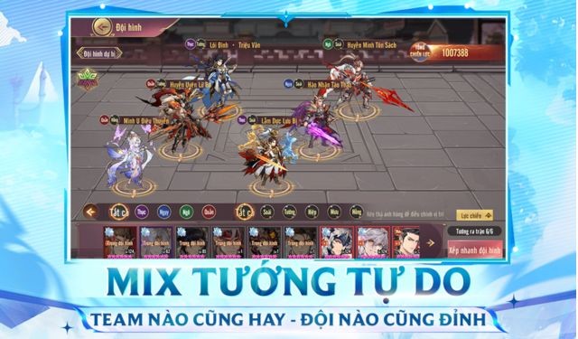 Mix tướng tự do, team nào cũng hay
