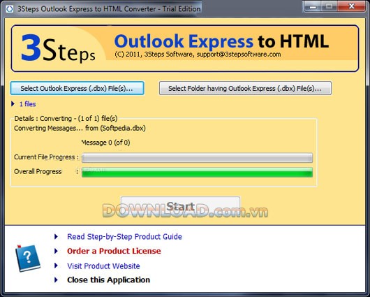 Outlook Express to HTML Converter