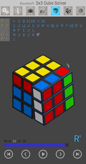 3x3 Cube Solver là app hướng dẫn giải rubik bằng camera