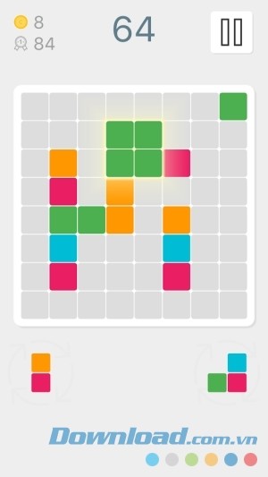 4 Blocks Puzzle cho Android có lối chơi dễ kiểm soát