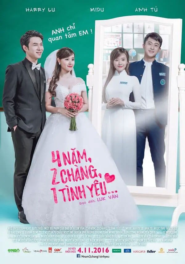 Poster phim 4 Năm, 2 Chàng, 1 Tình Yêu