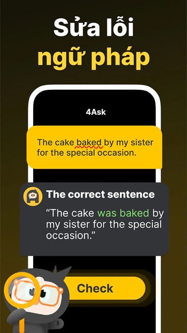 Sửa lỗi ngữ pháp