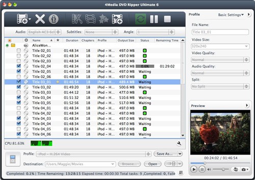 4Media DVD Ripper for Mac