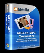 4Media MP4 to MP3 Converter 6.8.0.1101 - Convert MP4 to MP3