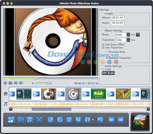 4Media Photo Slideshow Maker cho Mac