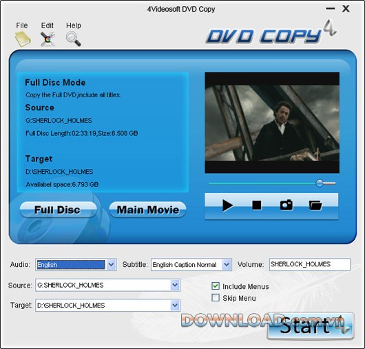 4Videosoft DVD Copy