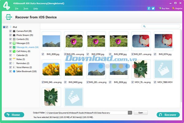 4Videosoft iOS Data Recovery