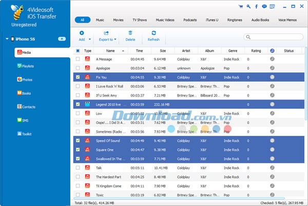4Videosoft iOS Transfer