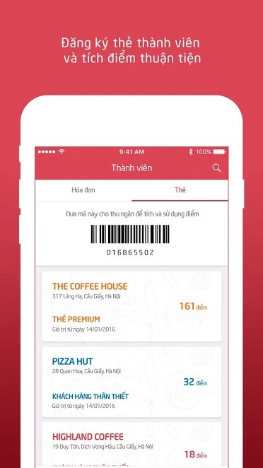 5Food giúp bạn đăng ký thẻ thành viên thuận tiện