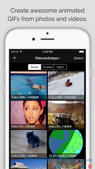 Tạo ảnh GIF từ ảnh và video