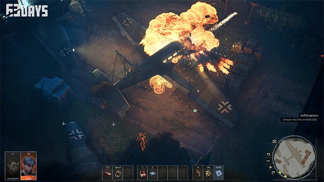 Lối chơi pha trộn giữa bắn súng chiến lược và hành động lén lút, góc nhìn top-down