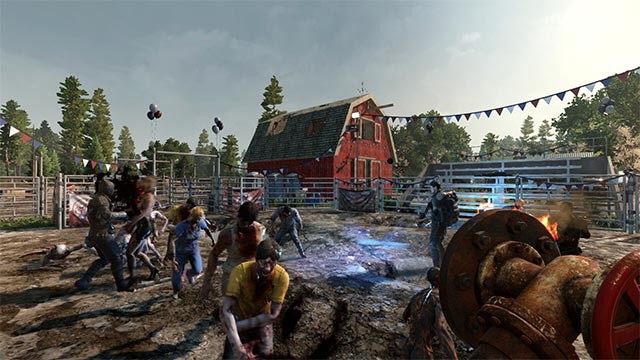 Lối chơi của 7 Day Blood Moon pha trộn giữa FPS, sinh tồn kinh dị, chiến thuật thời gian thực và phòng thủ tháp