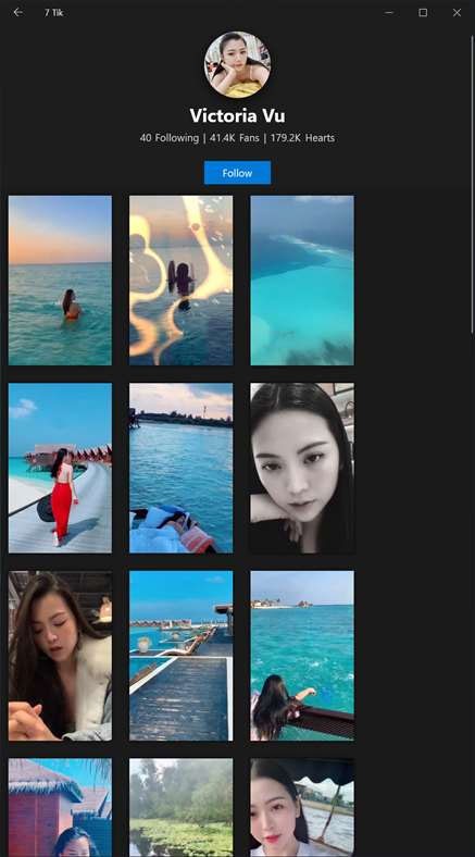 Theo dõi người dùng hot trên Tik Tok