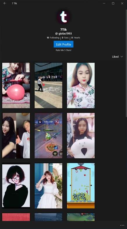 Tùy chỉnh profile cá nhân