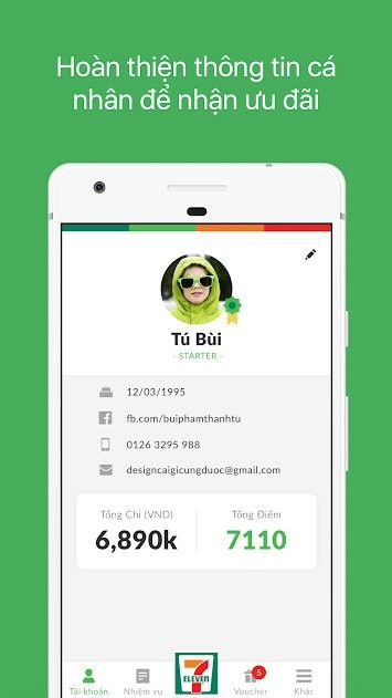 Thông tin cá nhân khách hàng