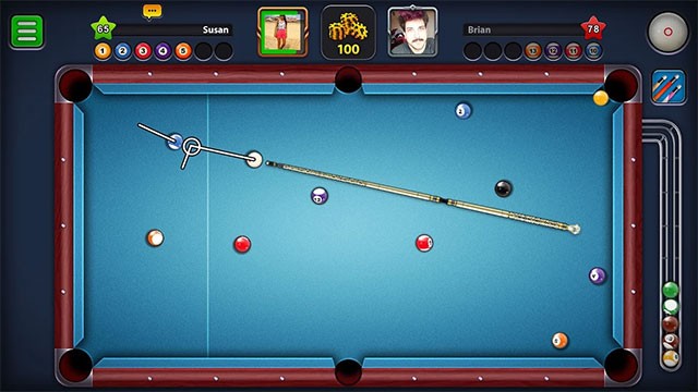 Chơi bi-a 1v1 hoặc tham gia giải đấu online trong 8 Ball Pool PC
