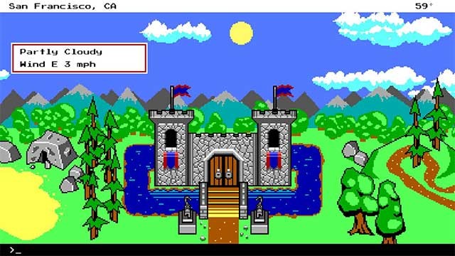 Ứng dụng thời tiết 8-bit Weather